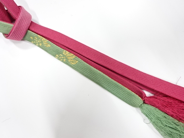 正絹　手組帯締め